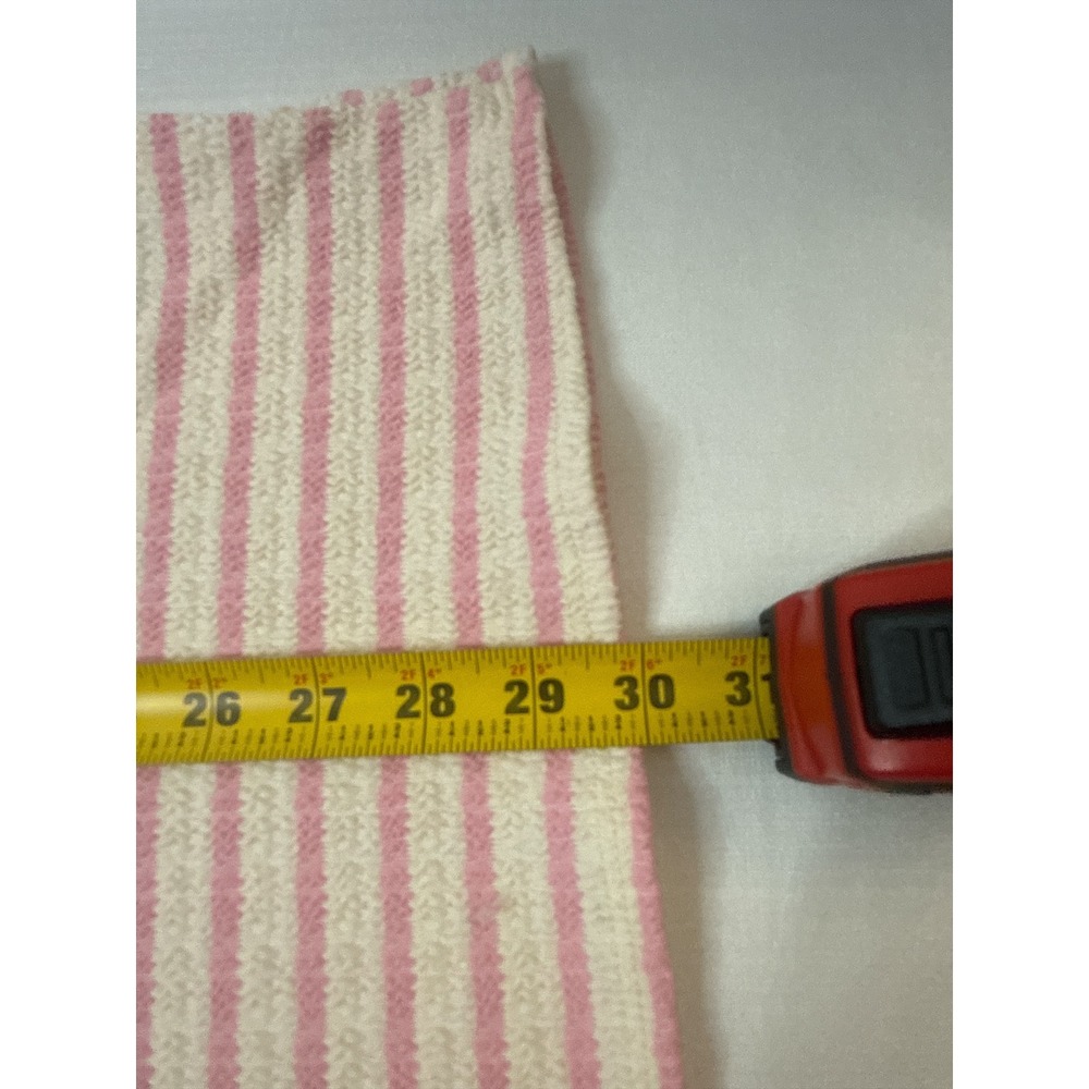 Heimish USA Pink White Striped Henley Top 2XL Plus Size Textured Short Sleeve - Picture 6 of 6
